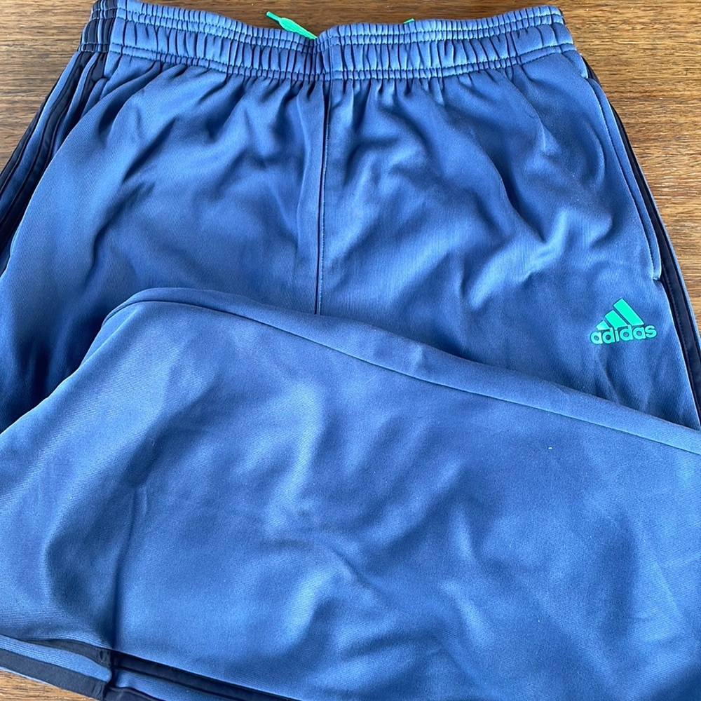 Gray Adidas athletic pants - youth class